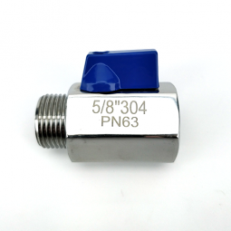 5/8'' SS BALL VALVE M/F
